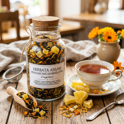 Herbata Assam Ananasowo-karmelowa Z Nagietkiem 100g